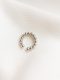 Srebrna nausznica Bubble Ear Cuff